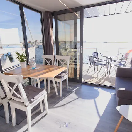 船屋 Hausboot Fjord Lacerta Mit Dachterrasse In